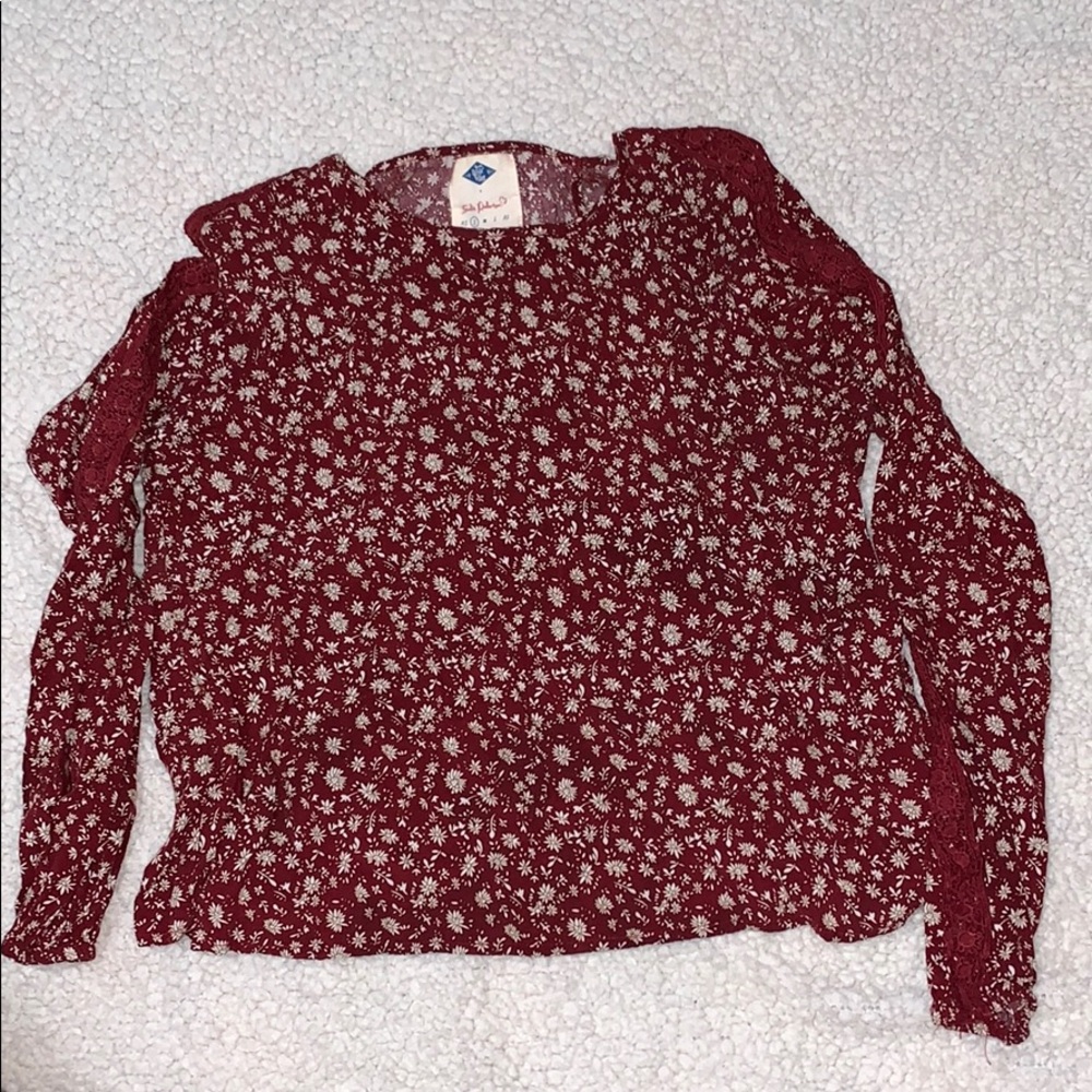 women’s juniors open back blouse
